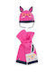 Tuc Tuc Kids Beanie Set with Scarf Fabric Pink