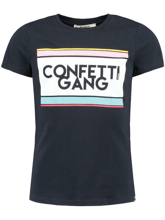 Garcia Jeans Kinder-T-Shirt Marineblau