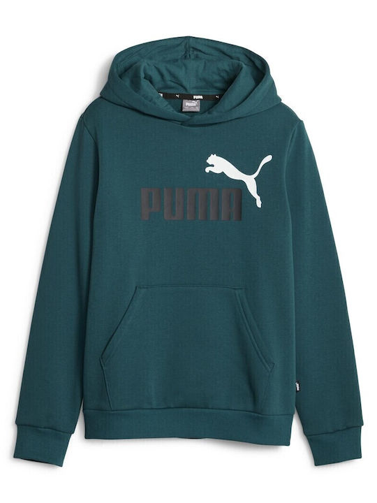 Kinder-Sweatshirt mit Kapuze Grün ESS 2