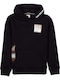 Kids Sweatshirt with Hood and Pockets Black