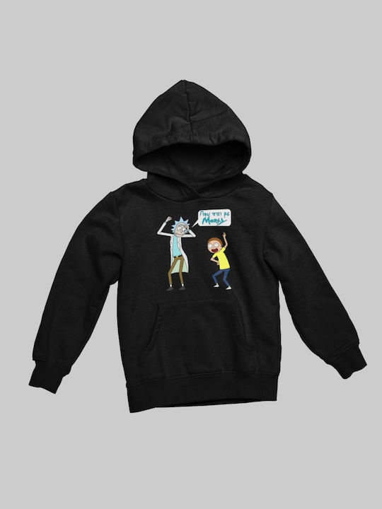 TKT Kids Sweatshirt with Hood and Pocket Black