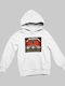 Kinder-Sweatshirt mit Kapuze und Taschen Weiß