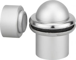 Magnetic Metallic Door Stopper Silver