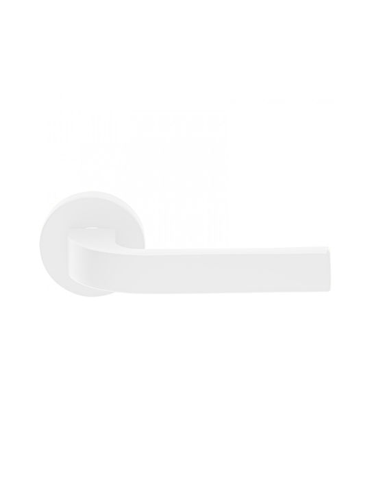 Zogometal Lever Front Door with Rosette Left 371 White