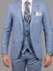 Dezign Men's Summer Suit Light Blue