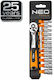 Neo Tools Καστάνια με Καρυδάκια 1\4" 14τμχ