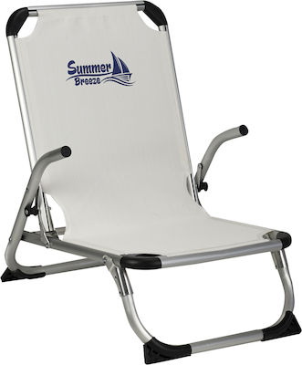 TnS Lounger-Armchair Beach Aluminium White 67x53x73cm