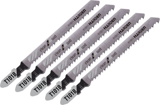 Harden Jig Saw Blade for Wood 75mm 5pcs 613311