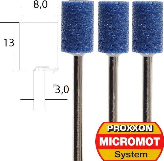 Proxxon 2878150 Полиращи камъни с малък валче 8мм 3бр