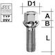 SCC Wheel Locks Length 40mm