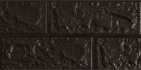 3D Wall Panels Adhesive Black 70x77cm