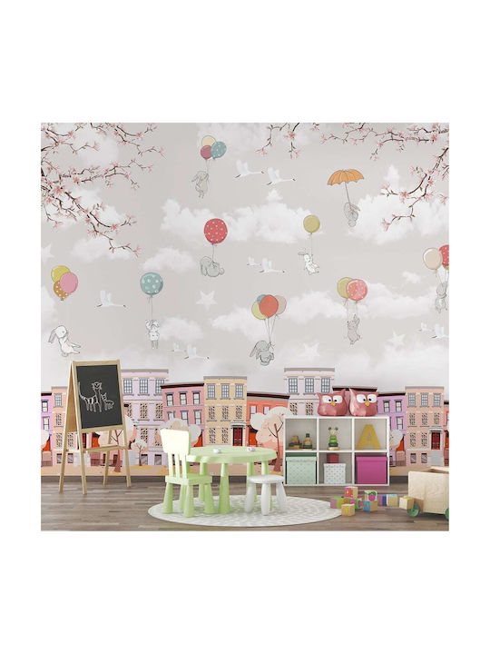 Caravelshop Peel & Stick Kids Vinyl Coated Wallpaper L300xH270cm