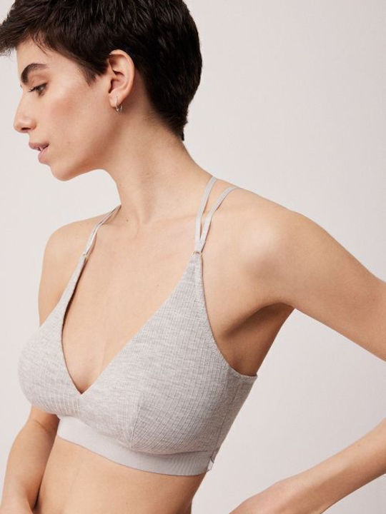 Ysabel Mora Women's Bralette Bra Gray