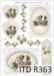 ITD Collection ITD 21x29cm Vintage Ριζόχαρτο De...