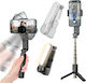 Techsuit L09 Selfie-Stick Handy-Stative Bluetooth-Schwarz