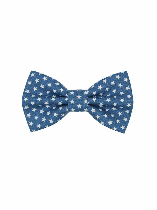 JFashion Kids Fabric Bow Tie Blue