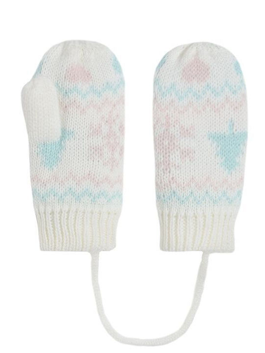 Mănuși pentru copii MIttens Albe