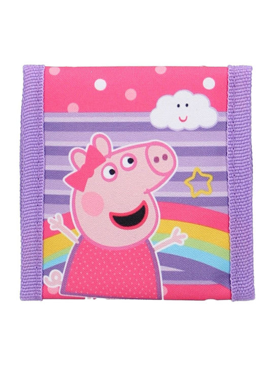 Peppa Pig Fabric Wallet for Girls with Velcro PEPP213015