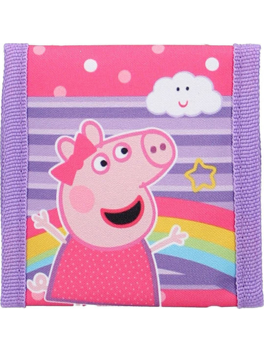 Peppa Schwein Kinder Geldbörse mit Klettverschluss
