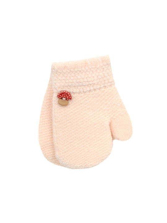 Extan Bebe Knitted Kids MIttens Pink