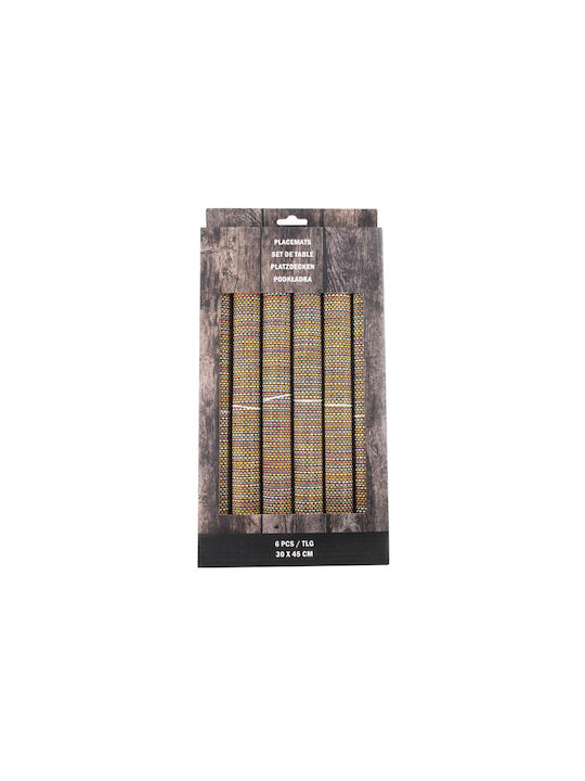 Hit Platzdeckchen Stoff Mehrfarbig 45x30cm 6Stück