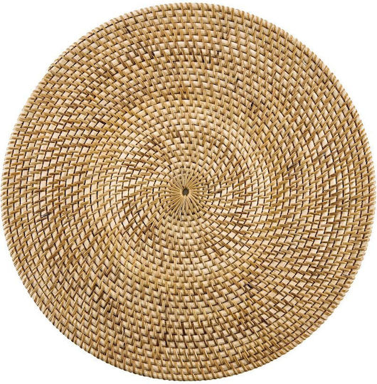 Butlers Σουπλά Στρογγυλό Rattan Καφέ 38cm
