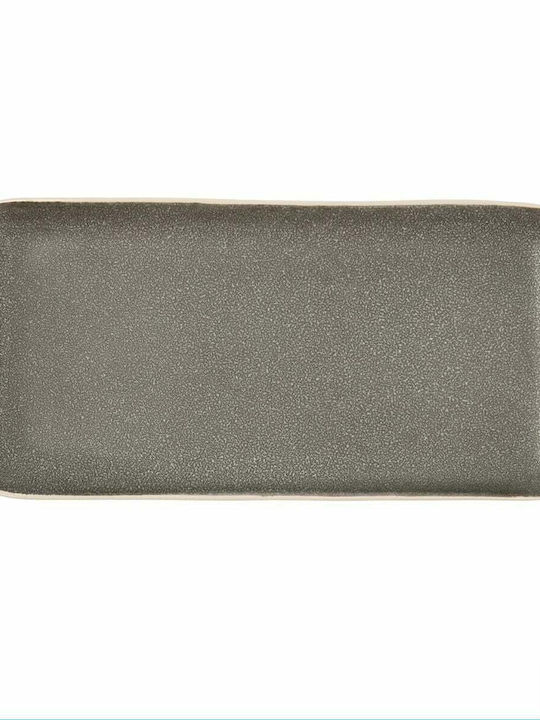 Bidasoa Platou de servire Dreptunghiular Ceramică Gri 28x14buc 4buc