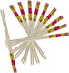 HOMie Essstäbchen Bamboo Mehrfarbige 10pcs