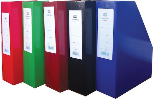 Uni Pap Θήκη Περιοδικών Αρχείου Πλαστική Μαύρη 34x8x27εκ.