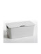 Am.Pm Metalic Cutie de Depozitare cu Capac Alb 40x20x20cm 1buc