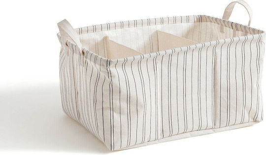 La Redoute Interieurs Aufbewahrungskorb Stoff Weiß 40cm 1Stück