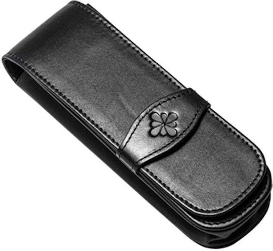 Diplomat Leather Pen Holder Suitable for 2 Pens Black