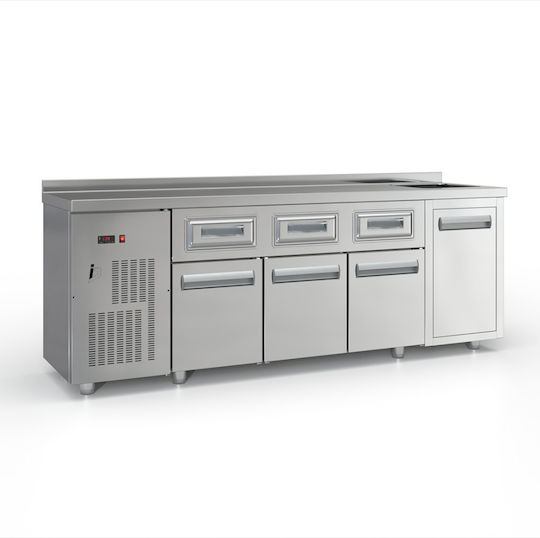 Inox Dobros Ερμάριο με Ανοιγόμενες Πόρτες 225x60x87cm