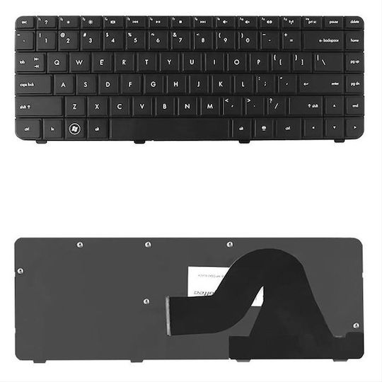 Qoltec Laptop Keyboard for HP without Frame in Black Color 7565