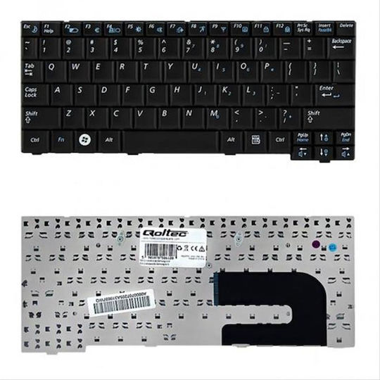 Qoltec Laptop Keyboard for Samsung without Frame in Black Color 50612