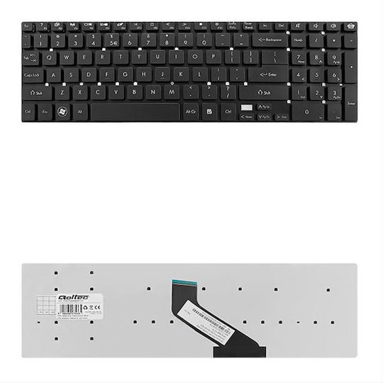 Qoltec Laptop Keyboard for Acer without Frame in Black Color 7536