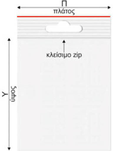 Next Σακουλάκι Ασφαλείας Zip με Τρύπα 22x31εκ. 100τμχ