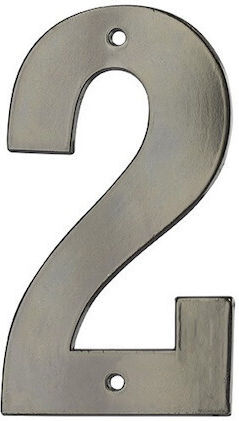 Thirard Πινακίδα με Αριθμό 2 σε Μαύρο Χρώμα 8cm 00967162