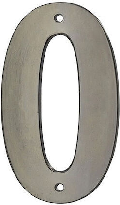 Thirard Placă cu Număr 0 în Negru Culoare 8cm 00967160