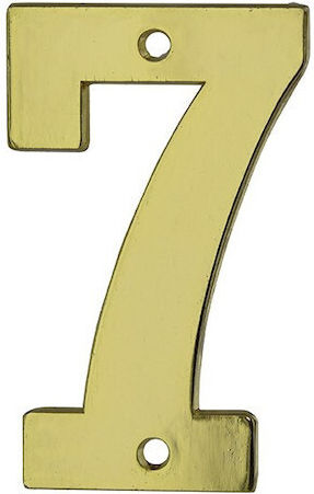 Thirard Placă cu Număr 7 în Auriu Culoare 5.1cm 00967197