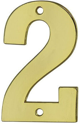 Thirard Sign with Number in Gold Color 5.1cm 00967192