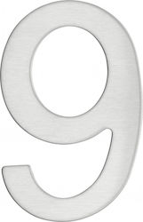 Thirard House Number 9 Sign Silver 7.6cm Inox 00067569