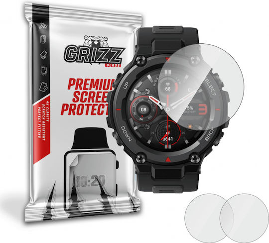 GrizzGlass HybridGlass Tempered Glass for the Amazfit T-Rex / T-Rex Pro 1pcs