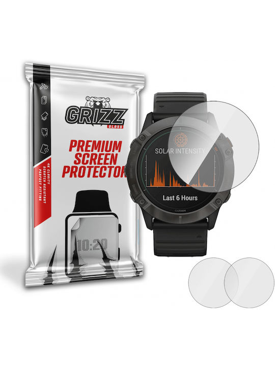 GrizzGlass HybridGlass Gehärtetes Glas für das Garmin Fenix 6X/6X Pro 1Stück