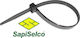 Sapiselco Δεματικά Καλωδίων Πλαστικά 750mmx7.5mm σε Μαύρο χρώμα (100τμχ) SEL.3.441