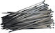 Com Cable Ties Plastic 250mmx4.8mm In Black Colour 100 Pieces 05.311