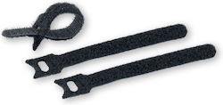 Commel Kabelbinder Kunststoff 210mmx16mm in Schwarz Farbe (10Stück) (365-192)