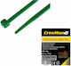 Cresman Plastic Cable Ties 250mmx4.8mm In Green Colour 100 Pieces 48250
