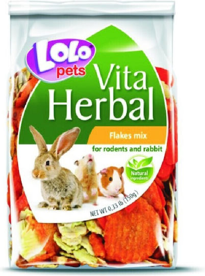 Lolo Pets Λιχουδιά για Τρωκτικά με Λαχανικά Vita Herbal 150gr