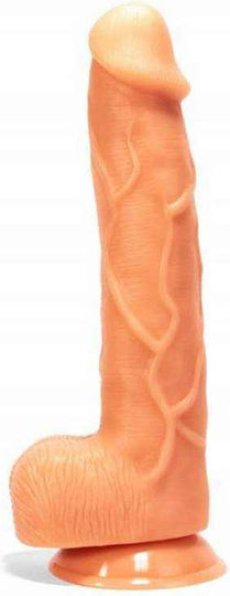 X-Men Ρεαλιστικό Dildo με Όρχεις και Βεντούζα Flesh 33cm